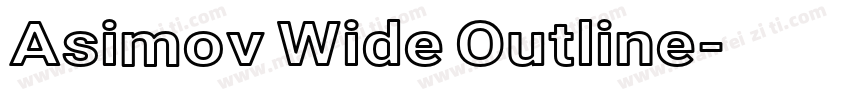 Asimov Wide Outline字体转换